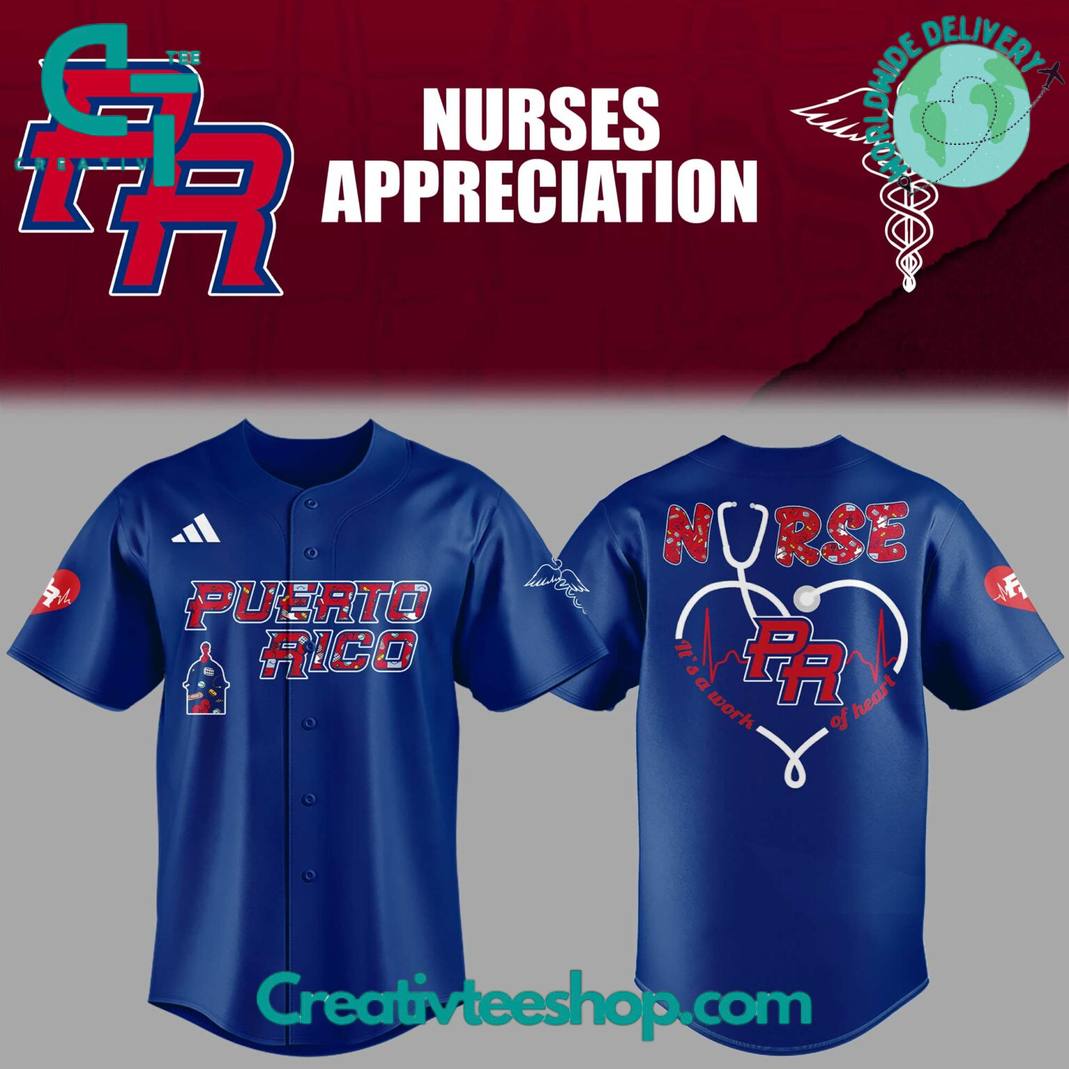 Puerto Rico Baseball Nurse Appreciation Special Baseball Jersey