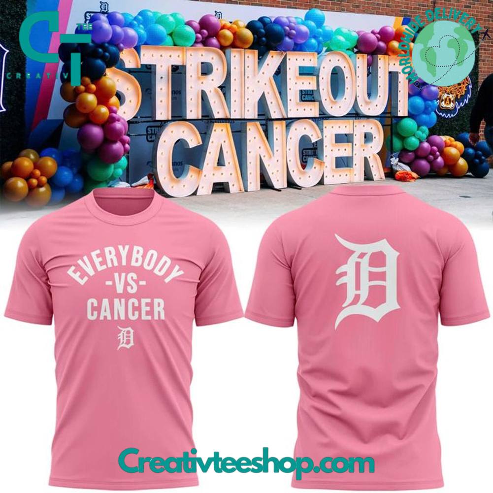 Detroit Tigers Strike Out Cancer Special Tee