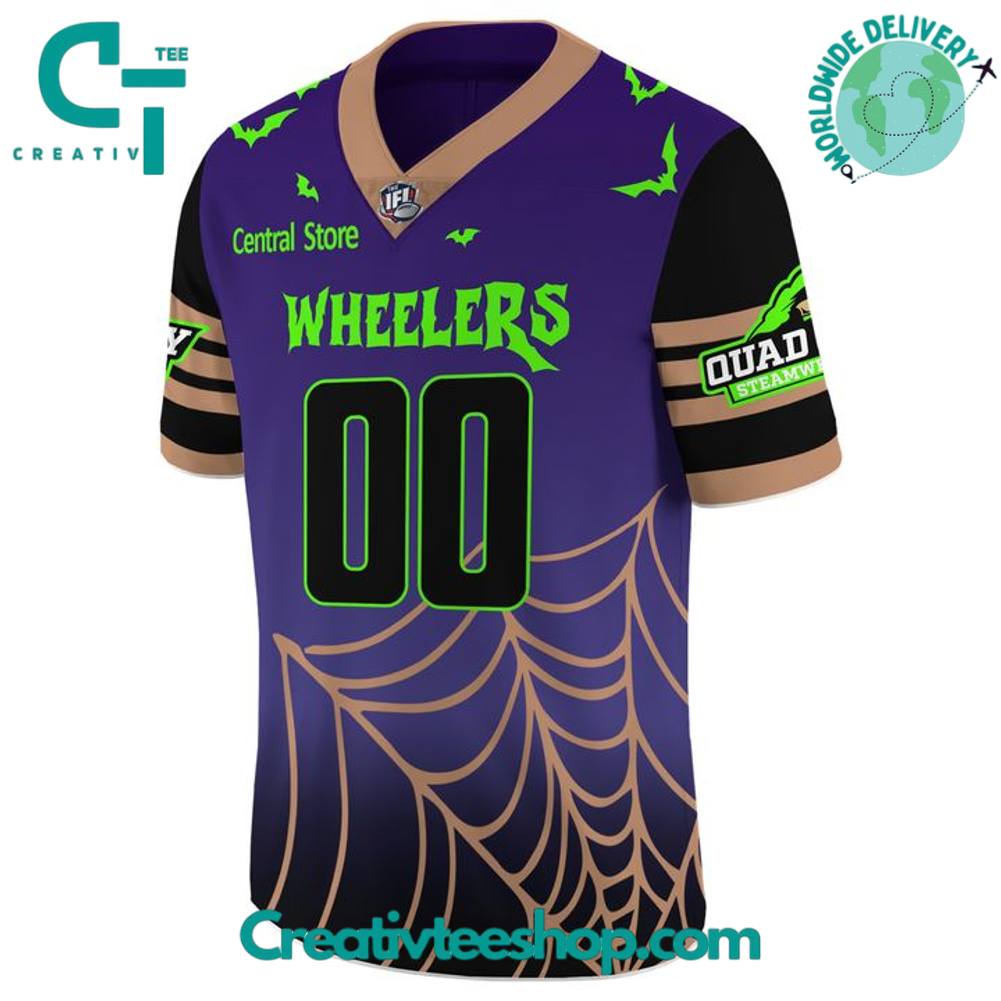 Quad City Steamwheelers Halloween Design Personalized Football Jersey