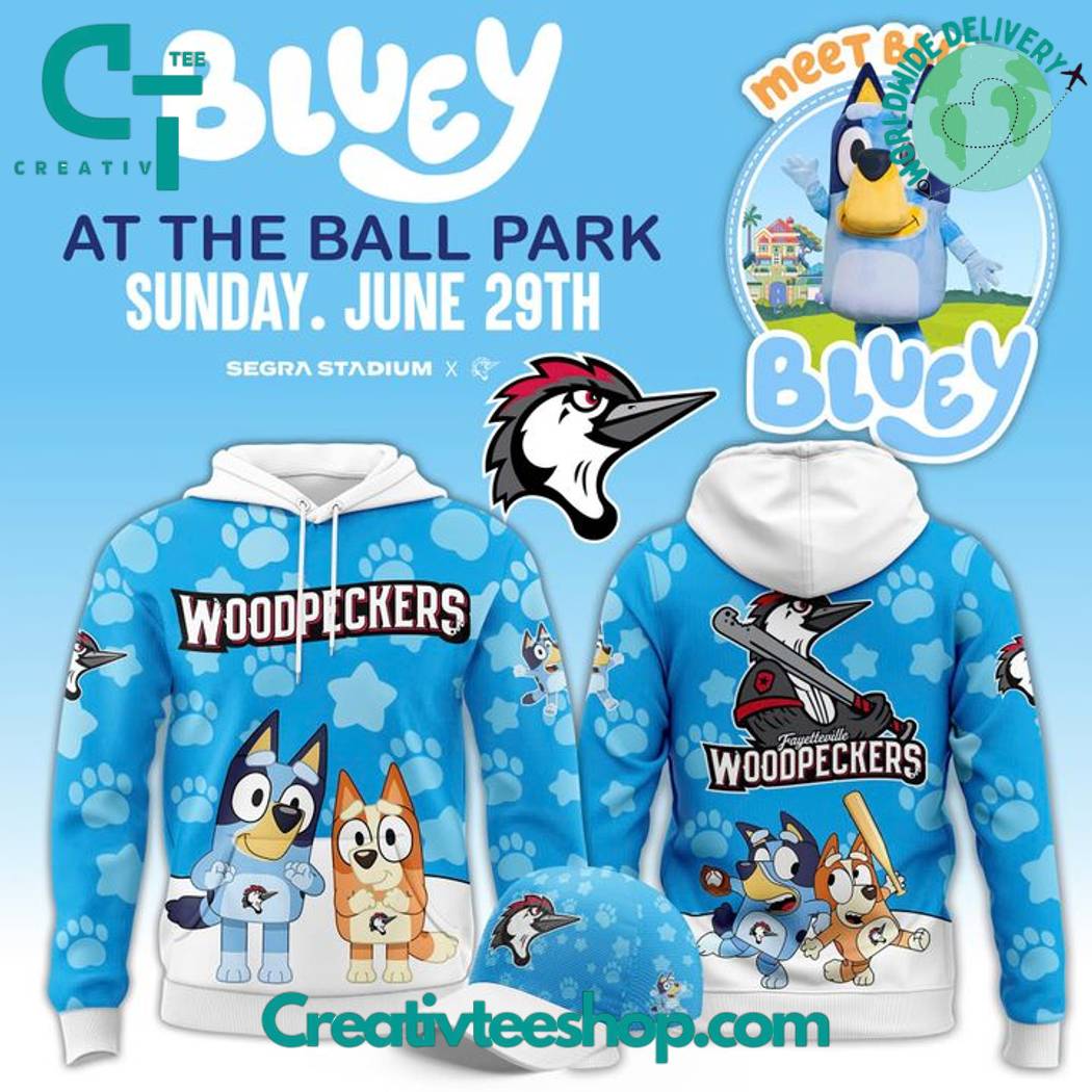 Fayetteville Woodpeckers x Bluey Day Special Hoodie