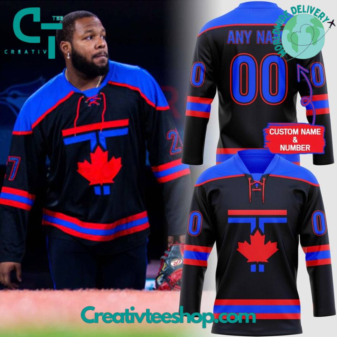 Toronto Blue Jays City Connect Personalized Hockey Jersey
