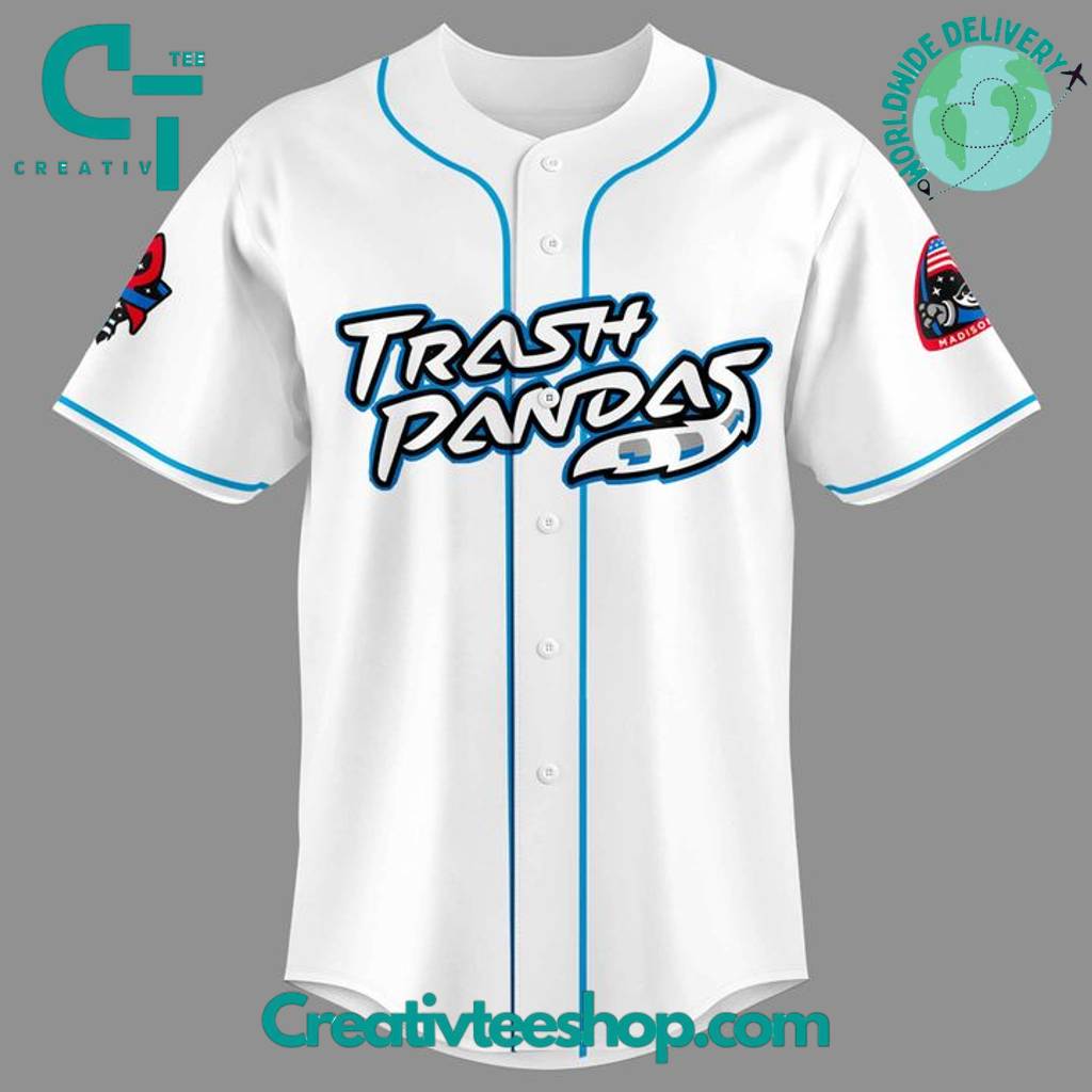 Rocket City Trash Pandas Cat Night Baseball Jersey