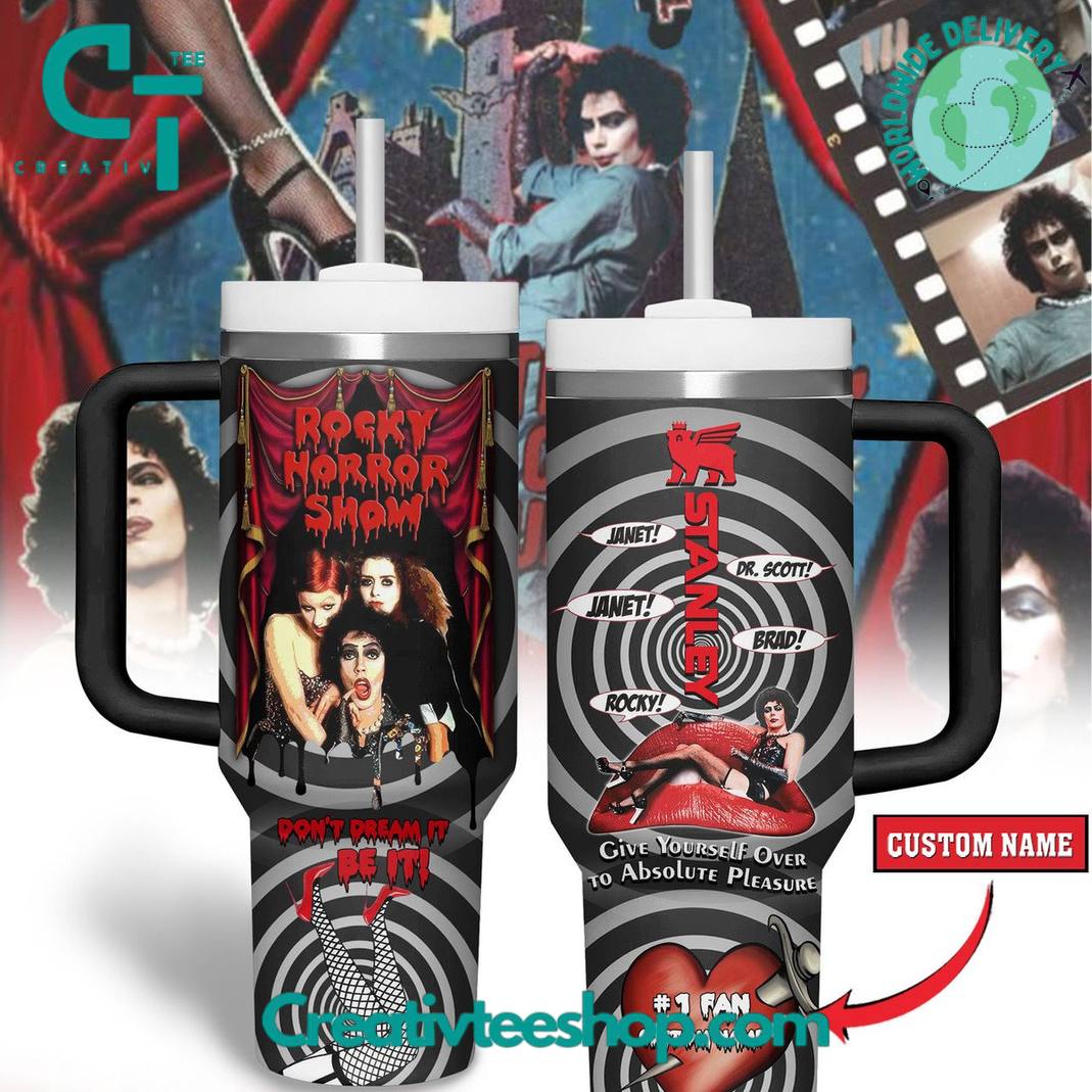 Rocky Horror Show Personalized Tumbler with Handle