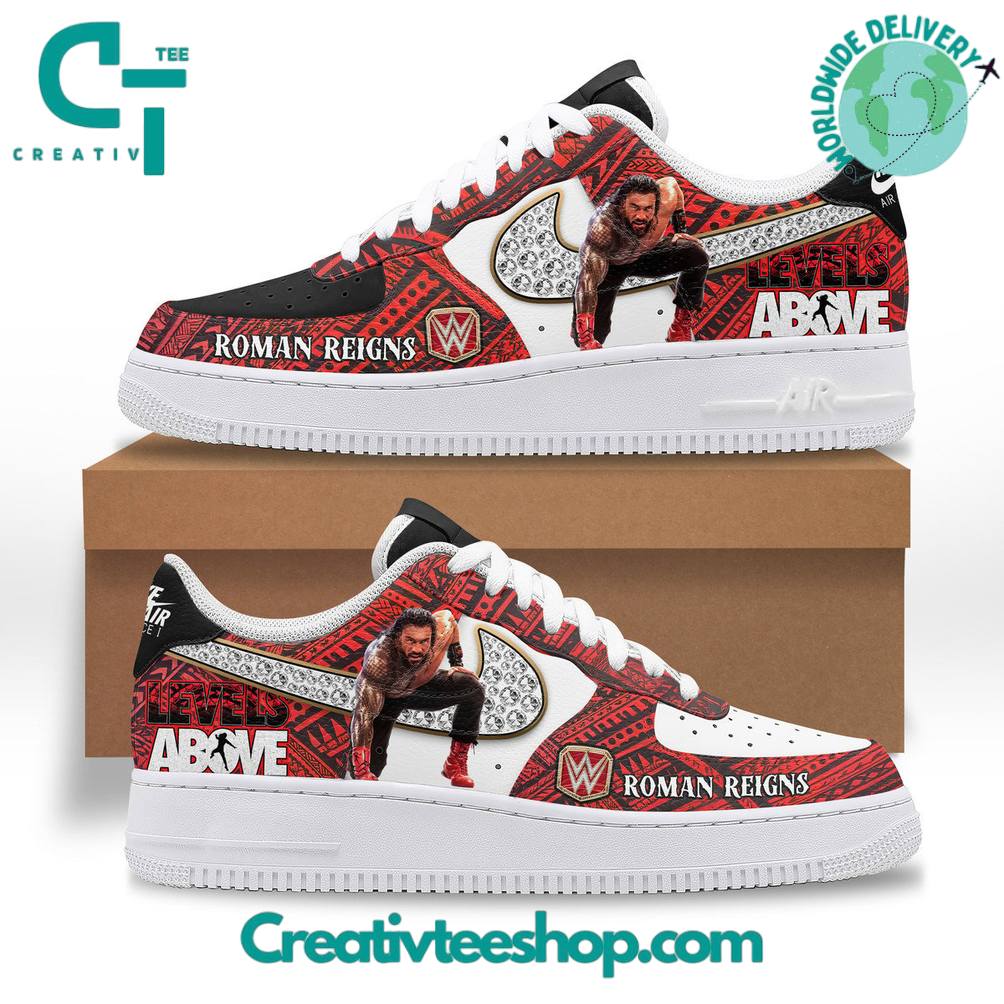 Roman Reigns WWE Level Above Air Force 1 Sneaker