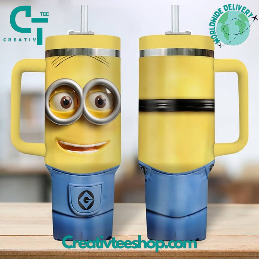 Minions Cosplay Special Tumbler 40oz with Handle
