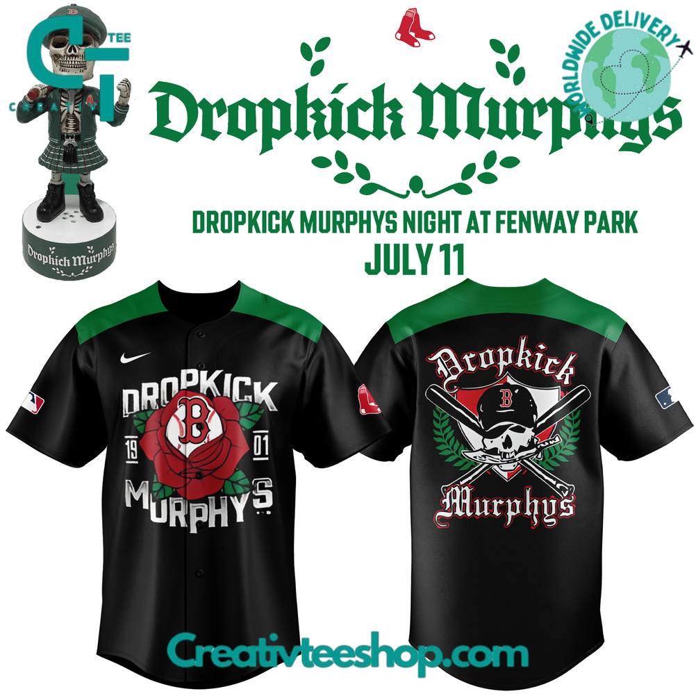 Boston Red Sox x Dropkick Murphys Night 2025 Special Baseball Jersey