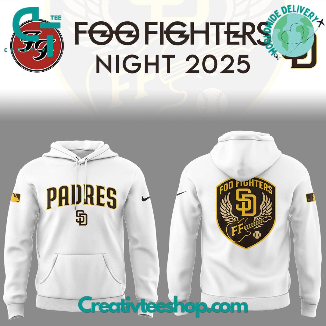 San Diego Padres x Foo Fighter Night 2025 Special Hoodie