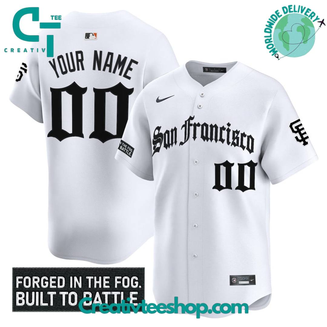 San Francisco Giants ‘Gothic Fog Edition’ Personalized Baseball Jersey