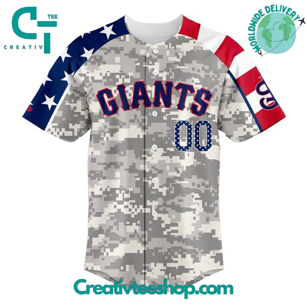 San Jose Giants x Military Appreciation 2025 Personalized Baseball Jersey