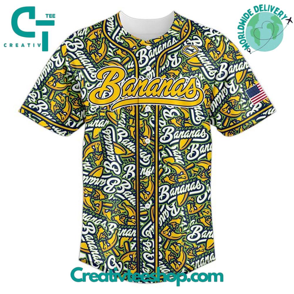 Savannah Bananas EvoShield Custom Baseball Jersey
