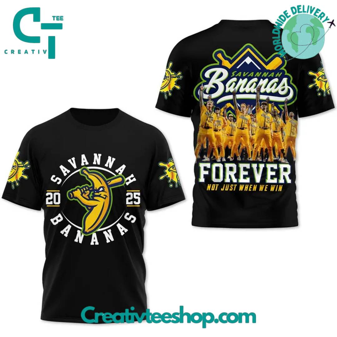 Savannah Bananas Forever Special Black Tee