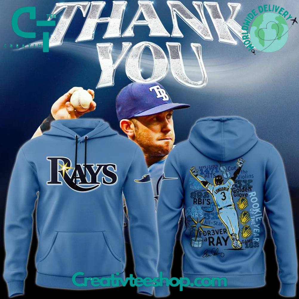 Tampa Bay Rays “Evan Longoria thank you for the memories” Special Hoodie