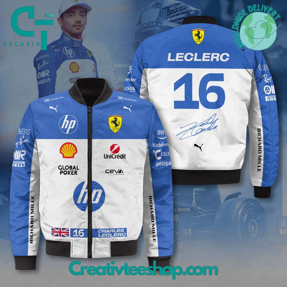 Scuderia Ferrari x Charles Leclerc Signature Bomber Jacket