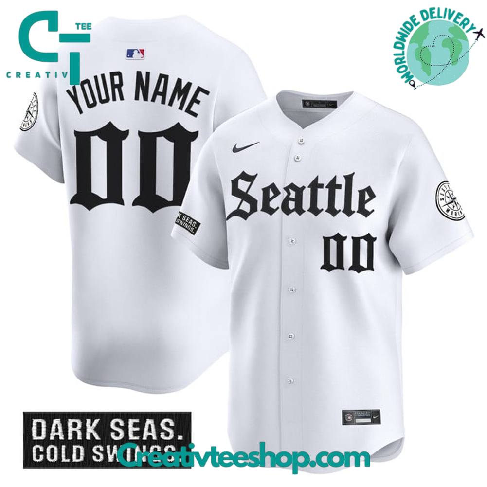 Seattle Mariners ‘Deep Sea Gothic Edition’ Personalized Baseball Jersey