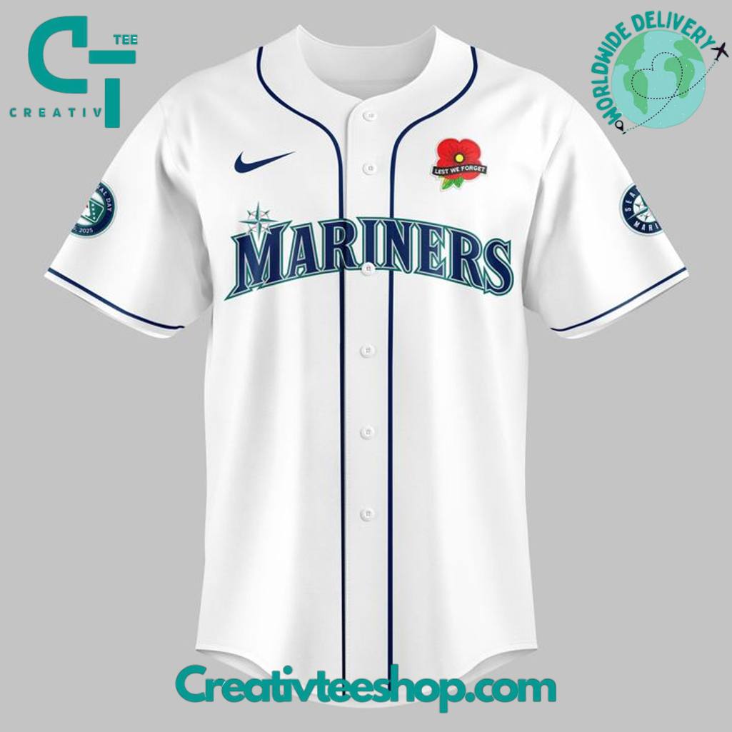 Seattle Mariners Memorial Day Remember and Honor Special Baseball Jersey