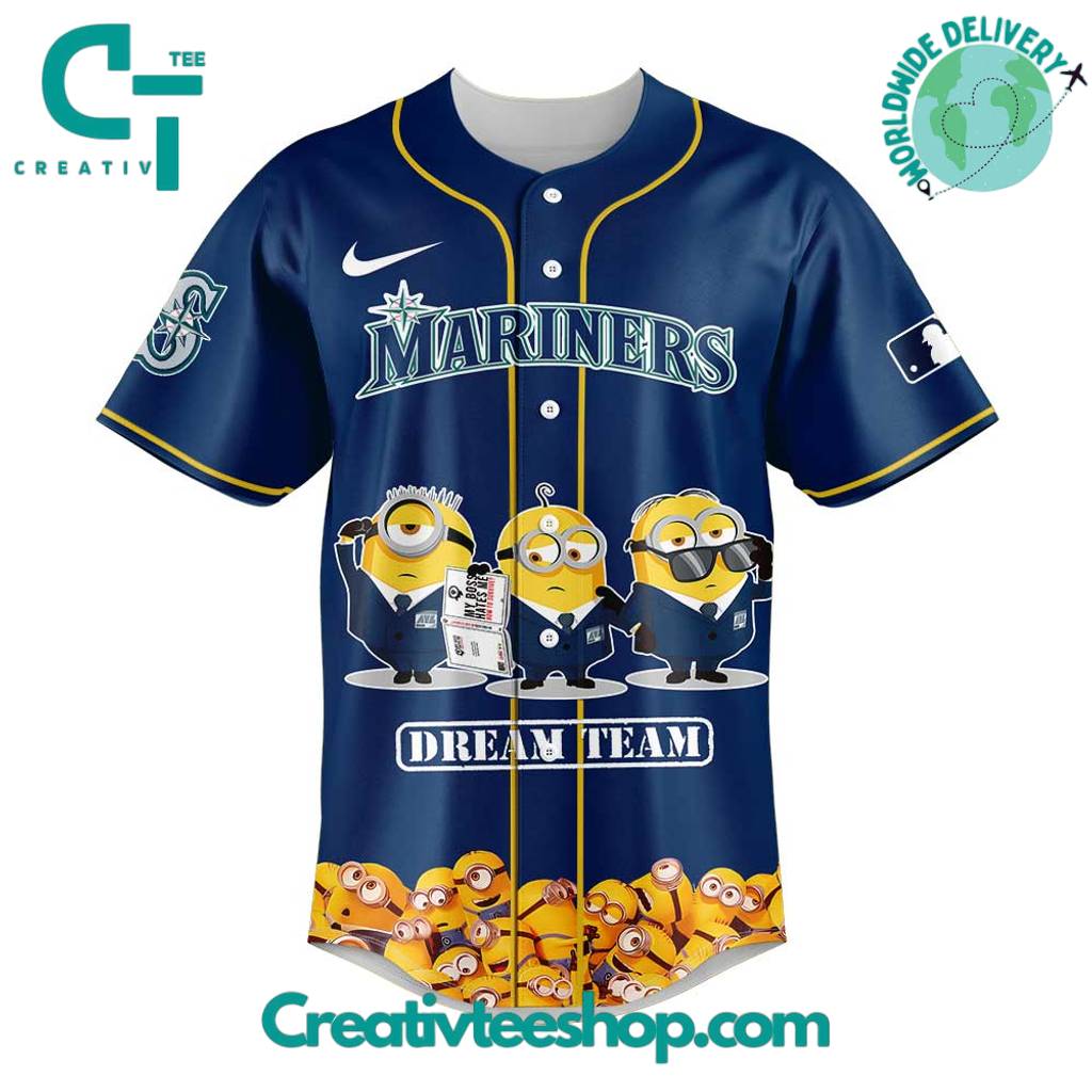 Seattle Mariners Minions Dream Team Special Baseball Jersey