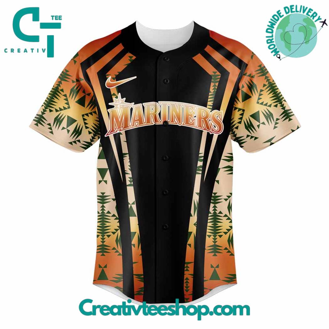 Seattle Mariners Native American Heritage Special Baseball Jersey