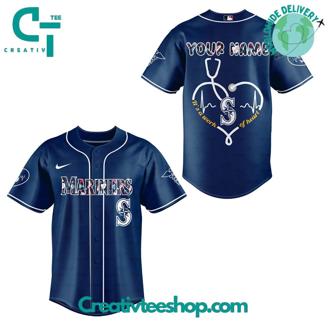 Seattle Mariners x Nurses Night Personalized Baseball Jersey