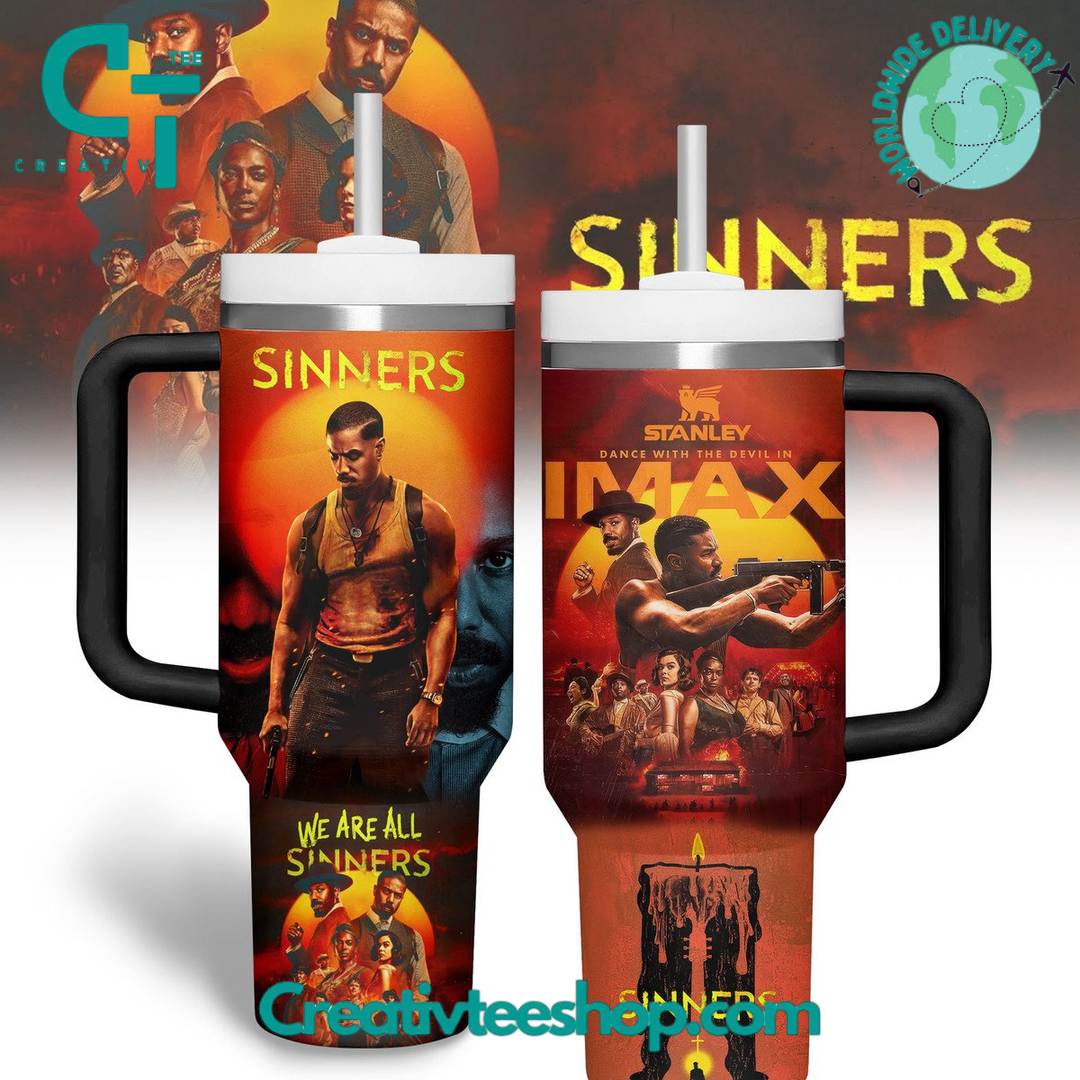 Sinners “We Are All Sinners” Tumbler 40oz with Handle