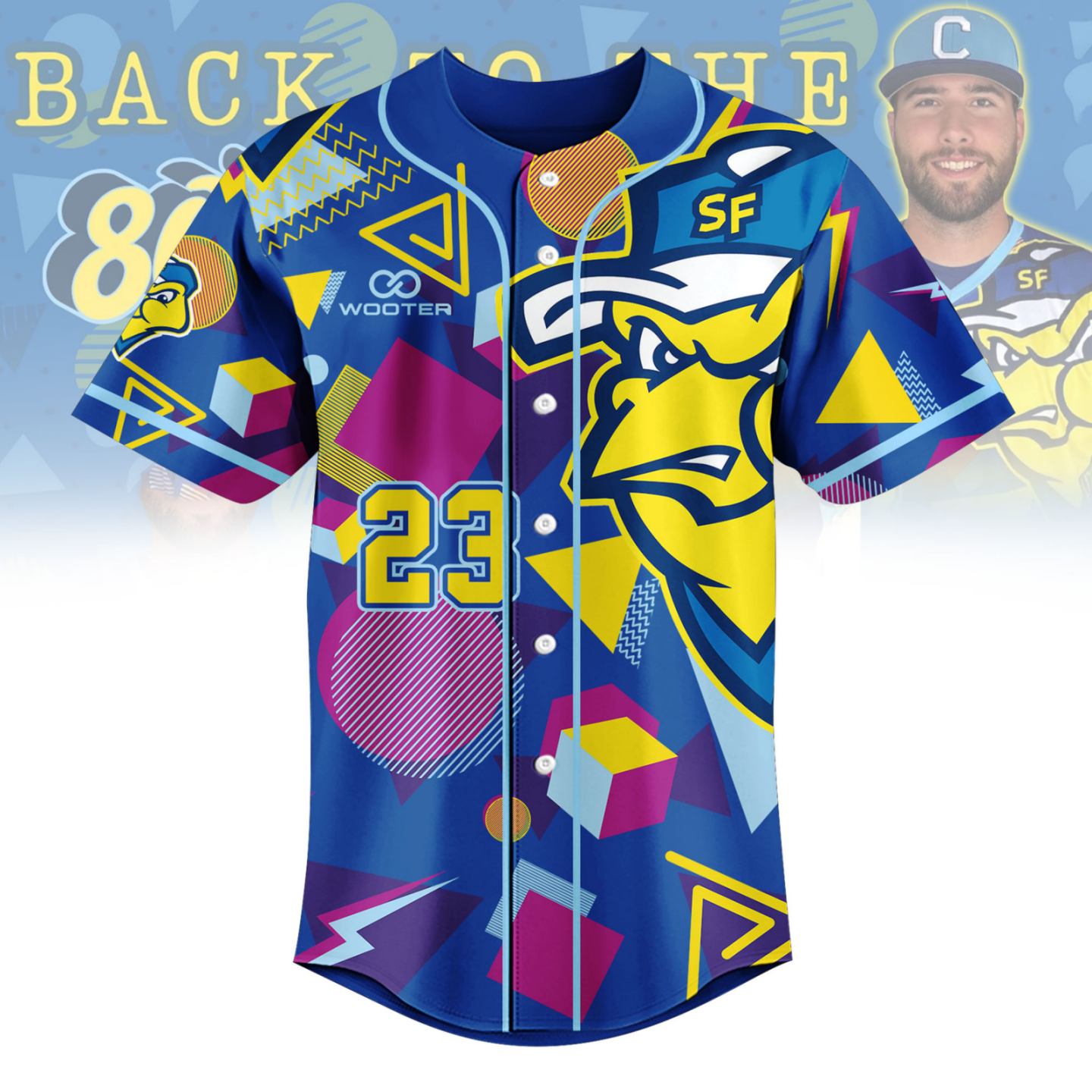 Sioux Falls Canaries Back To The 80’s Vintage Personalized Baseball Jersey