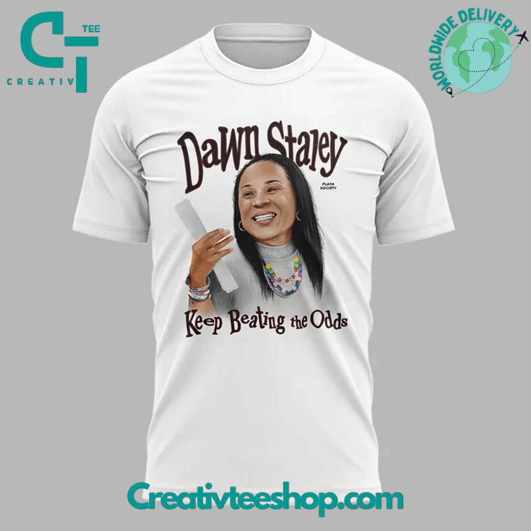 South Carolina Gamecocks Dawn Staley “Keep Beating the Odds” Special White Shirt
