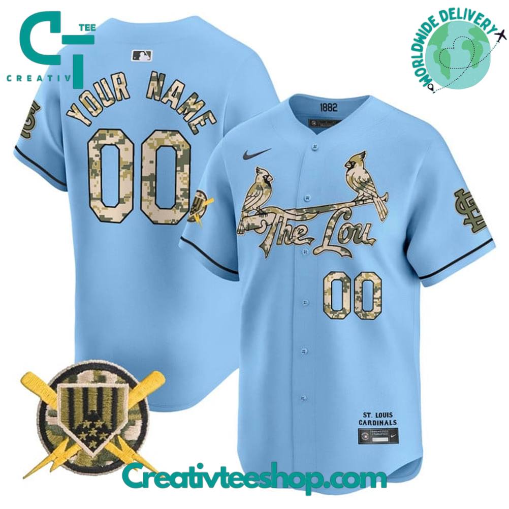 St. Louis Cardinals Armed Forces Day 2025 Personalized Baseball Jersey