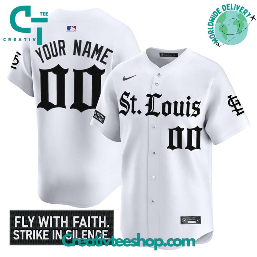 St. Louis Cardinals Gothic Legacy Edition “Fly With Faith Strike in Silence” Baseball Jersey