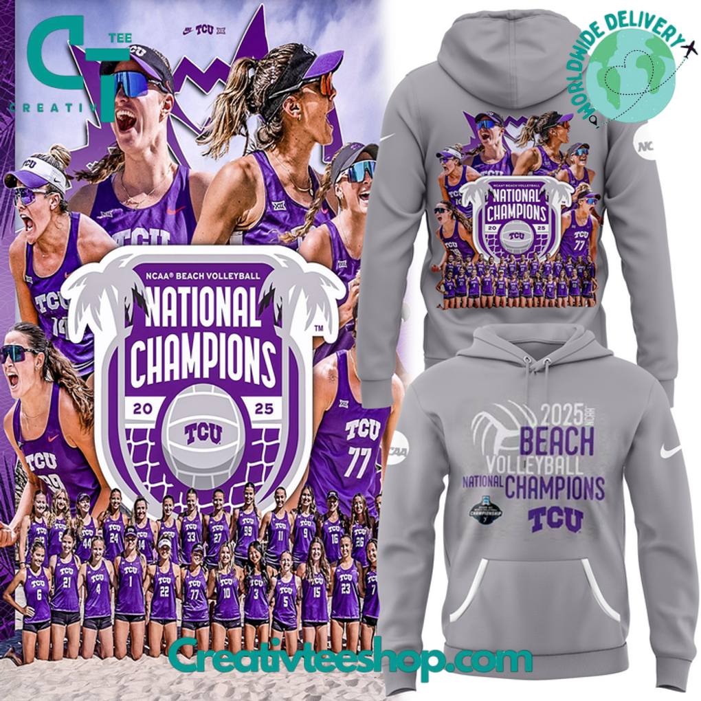 TCU Beach Volleyball 2025 National Champions Special Hoodie