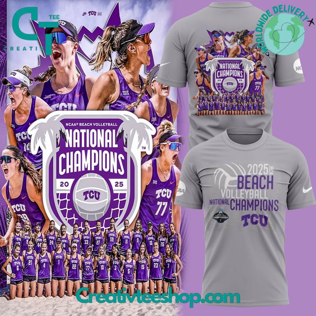 TCU Beach Volleyball 2025 National Champions Special Tee