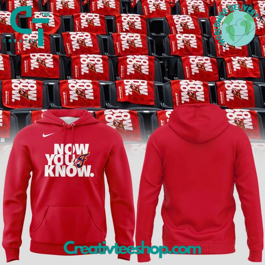 Indiana Fever �Now You Know.� Special Red Hoodie
