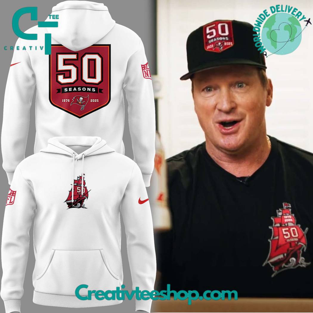 Tampa Bay Buccaneers 50th Seasons Logo Special Hoodie