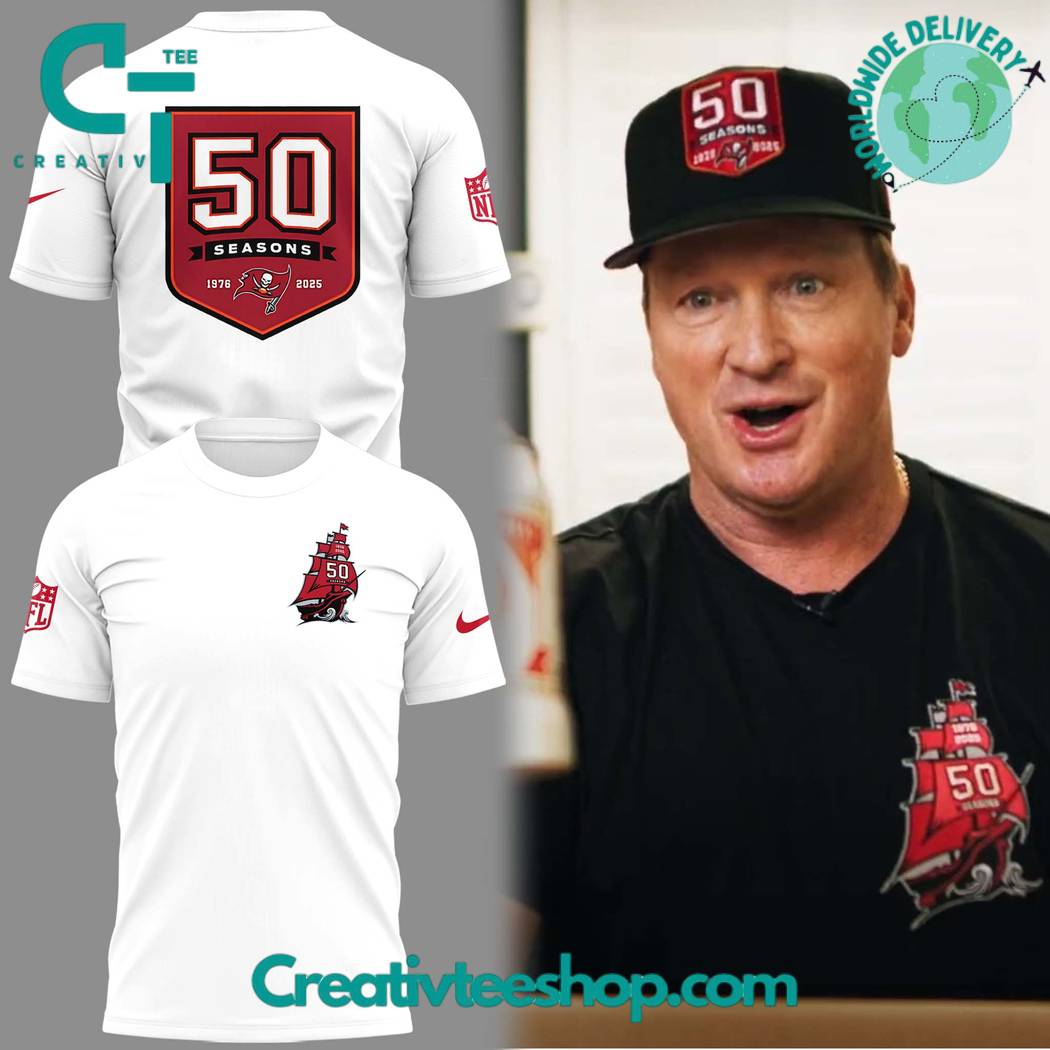 Tampa Bay Buccaneers 50th Seasons Logo Special Tee