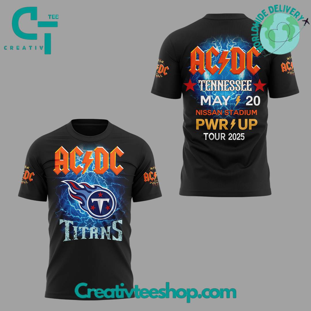 Tennessee Titans x ACDC Power Up Tour 2025 Special Tee