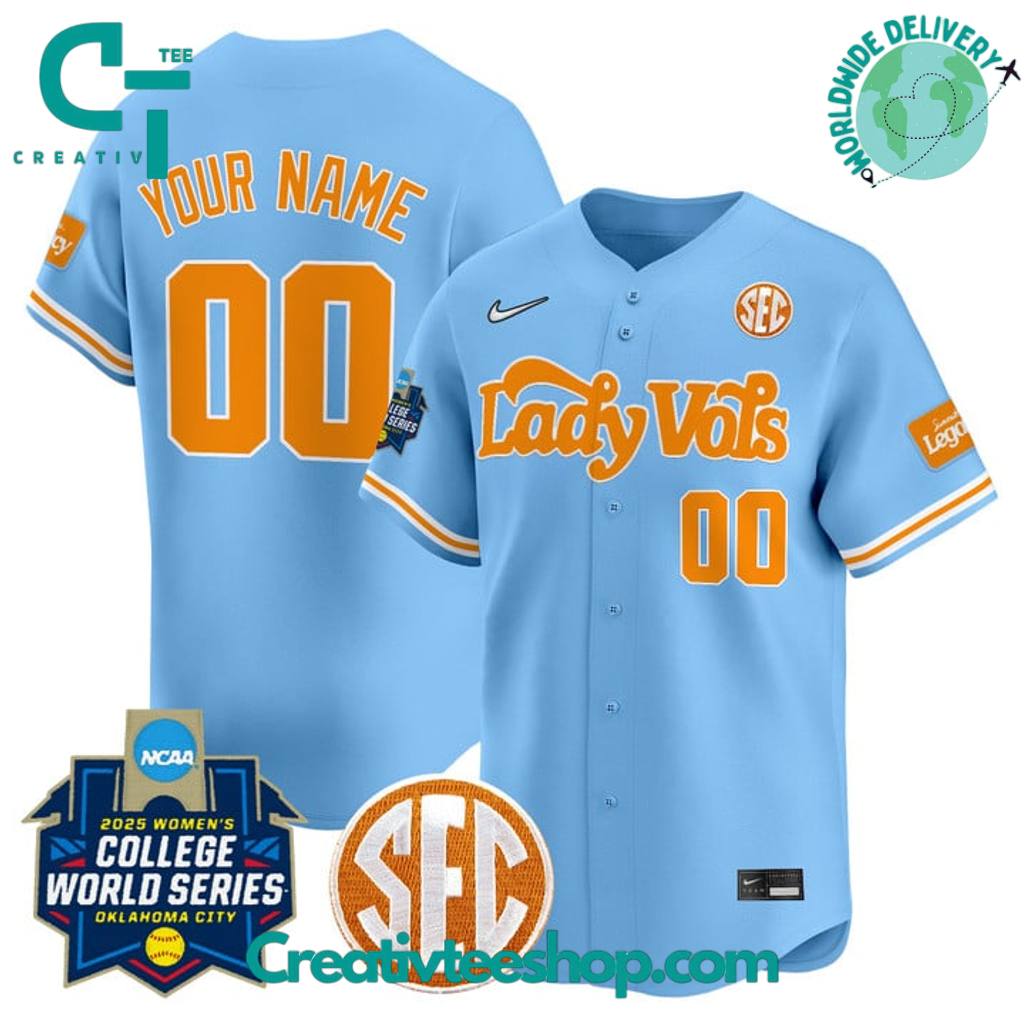 Tennessee Volunteers Softball Women’s 2025 World Series Personalized Baseball Jersey