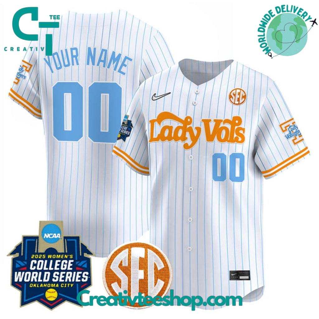 Tennessee Volunteers Softball Women’s 2025 World Series Personalized Baseball Jersey