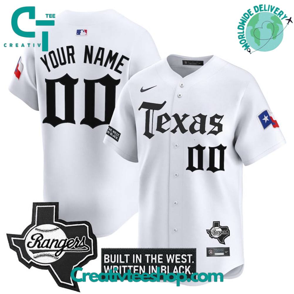 Texas Rangers ‘Gothic Frontier’ Edition Baseball Jersey