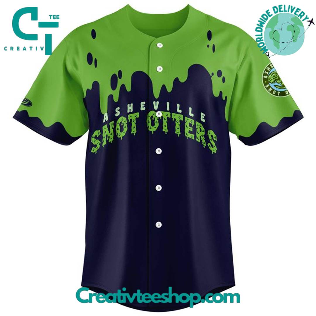 The Asheville Tourists Snot Otters Personalized Baseball Jersey