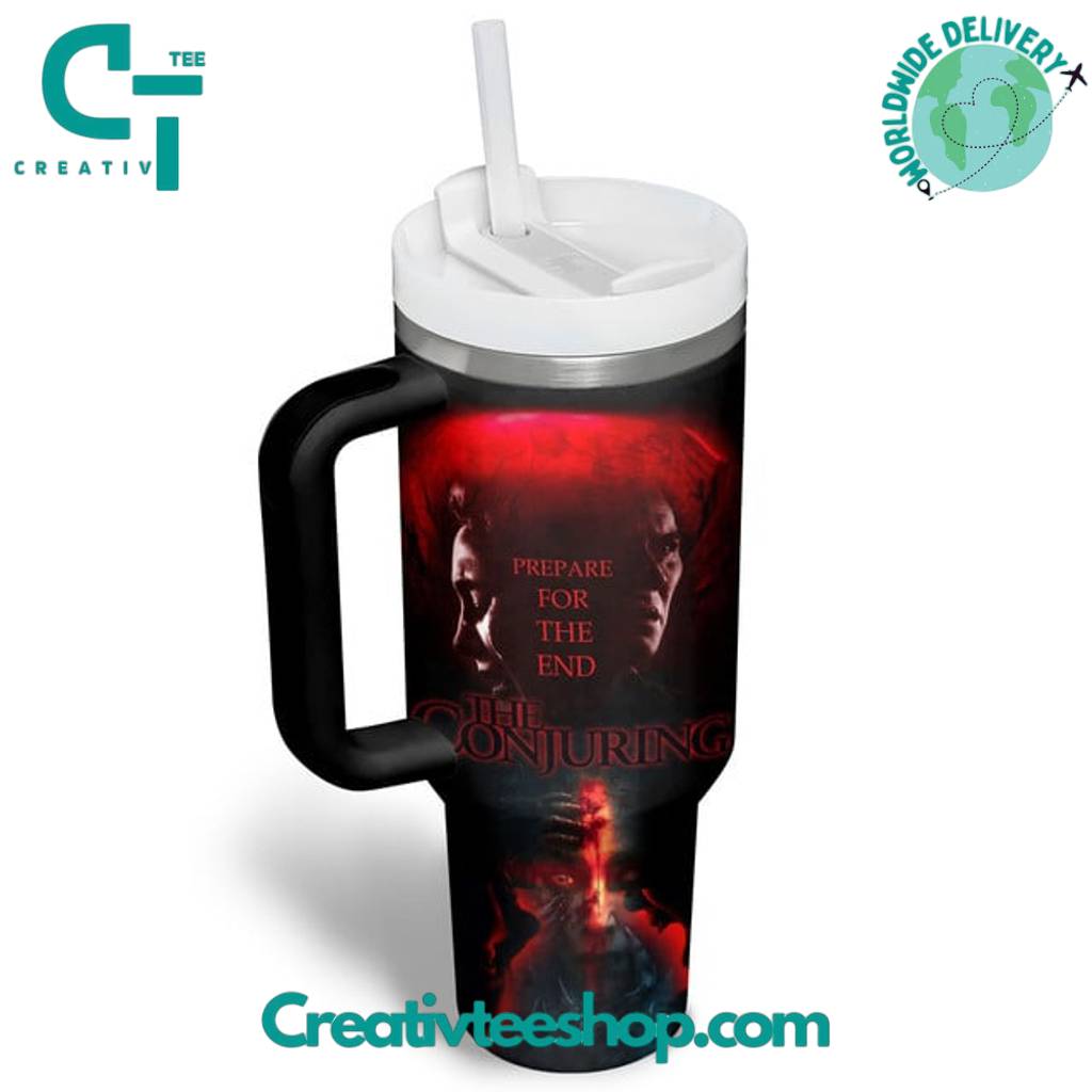 The Conjuring “Prepare for The End” Special Tumbler 40oz with Handle