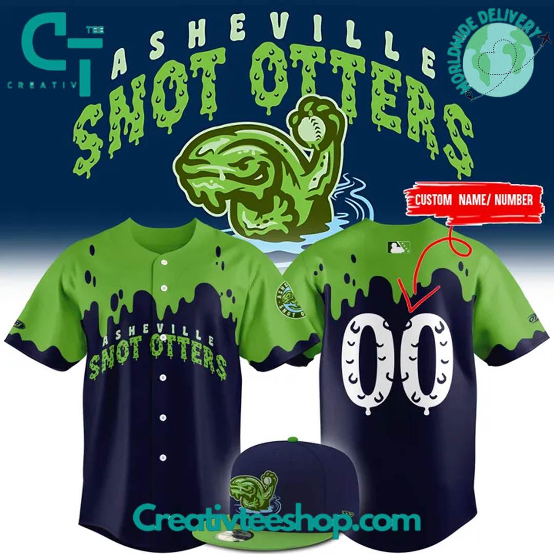 The Asheville Tourists Snot Otters Personalized Baseball Jersey