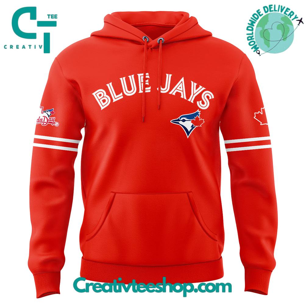 Toronto Blue Jays Canada Day 2025 Special Red Hoodie