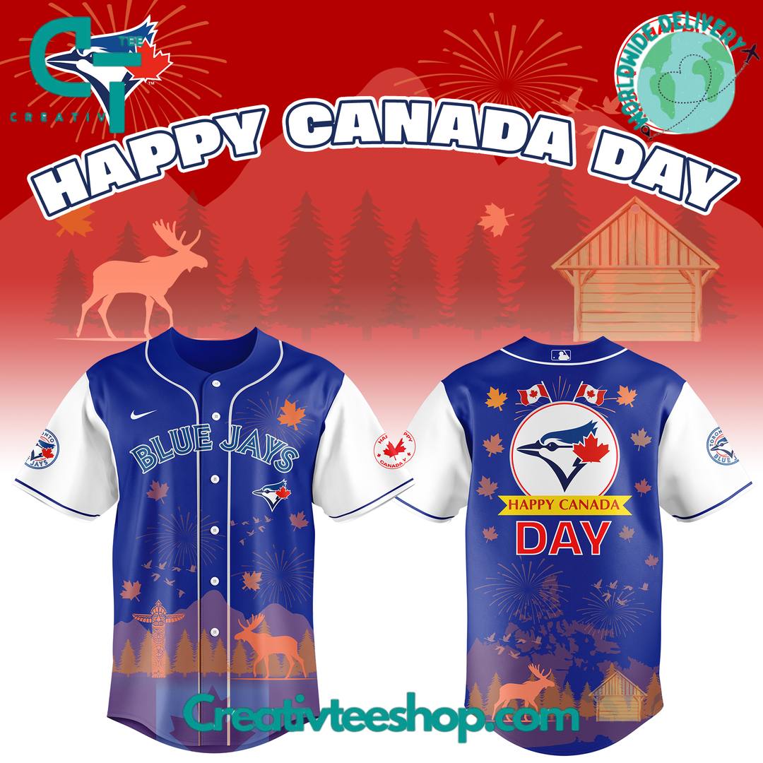 Toronto Blue Jays x Happy Canada Day 2025 Limited Edition Baseball Jersey