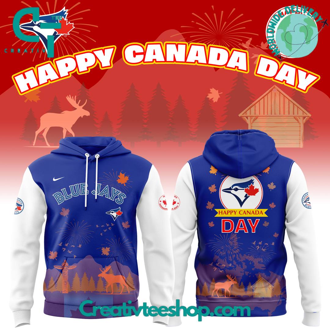 Toronto Blue Jays x Happy Canada Day 2025 Limited Edition Hoodie
