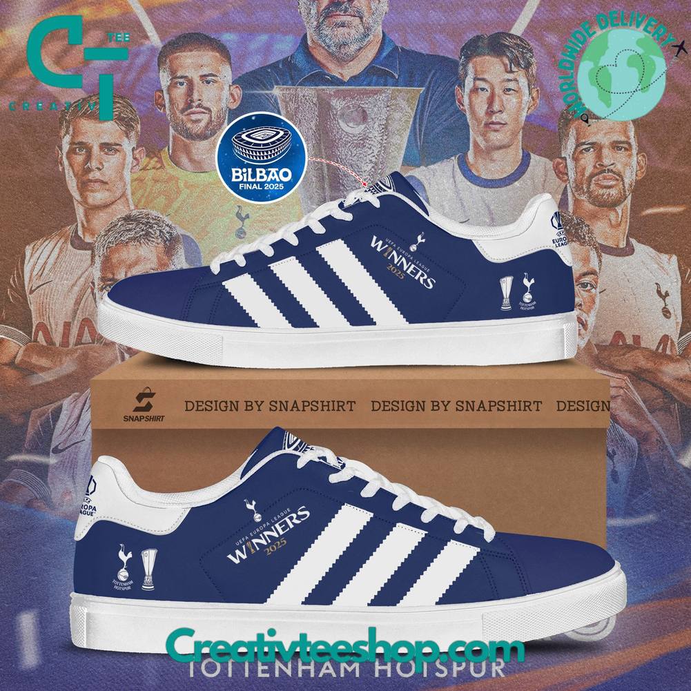 Tottenham Hotspur Europa League Champions 2025 Special Stan Smith Shoes