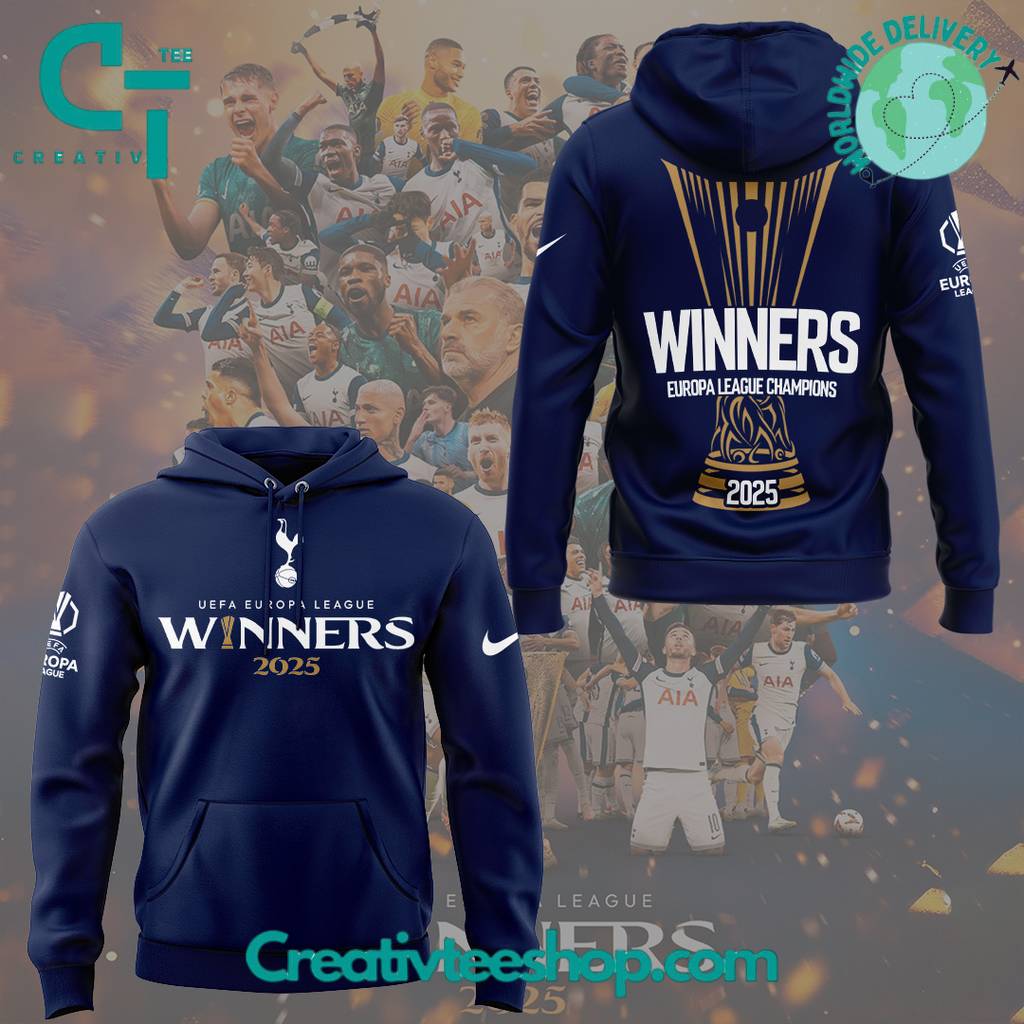 Tottenham Hotspur UEFA Europa League Champions 2025 Special Hoodie