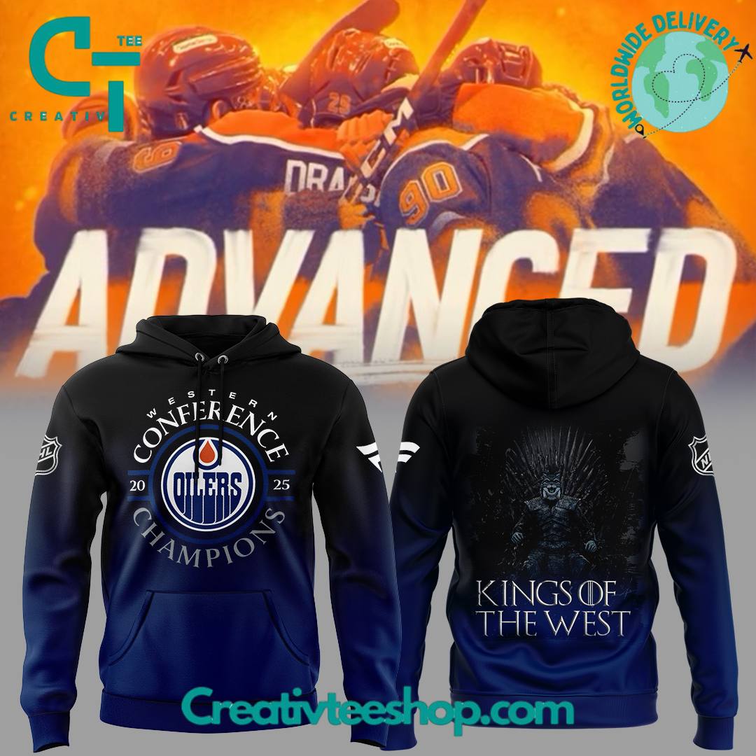 Edmonton Oilers Western Conference Champions “King of the West” Special Hoodie