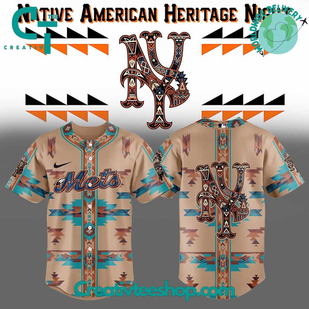 New York Mets Native American Heritage Special Baseball Jersey