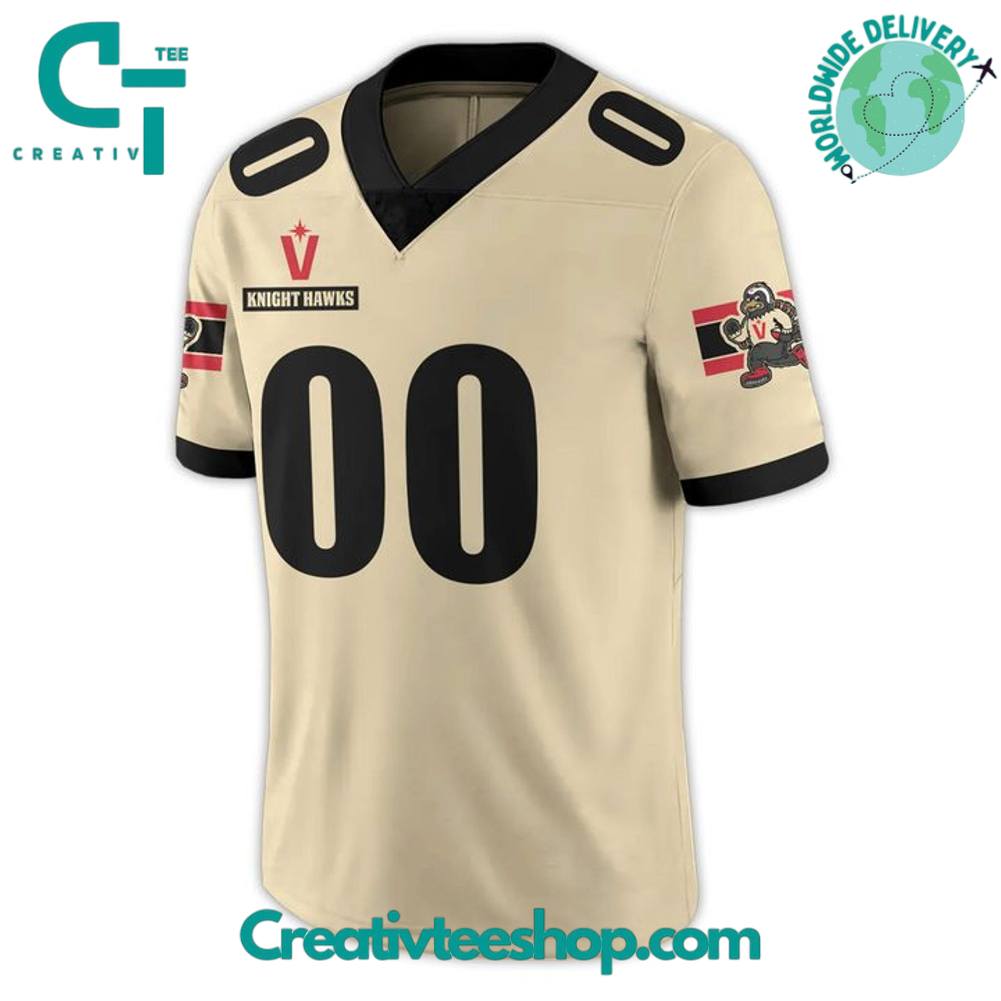 Vegas Knight Hawks 2025 Military Night Personalized Football Jersey