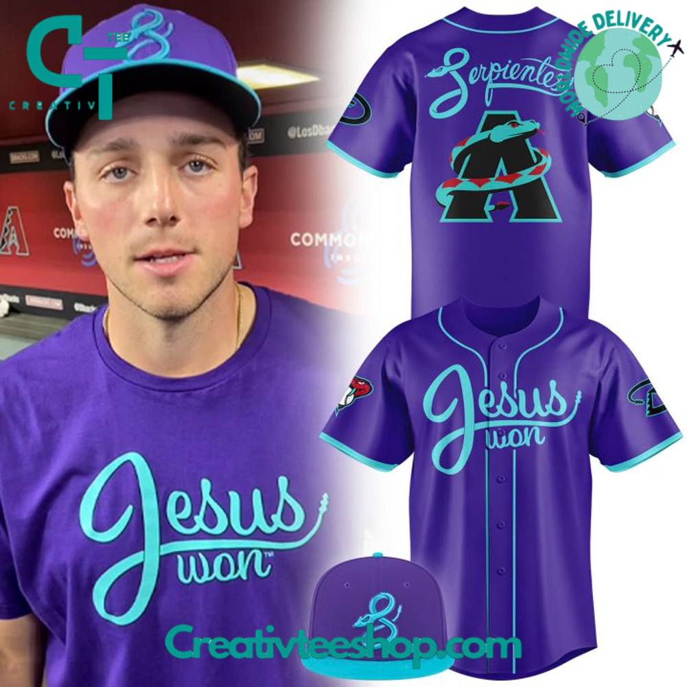 Arizona Diamondbacks Serpientes JESUS WON Special Baseball Jersey