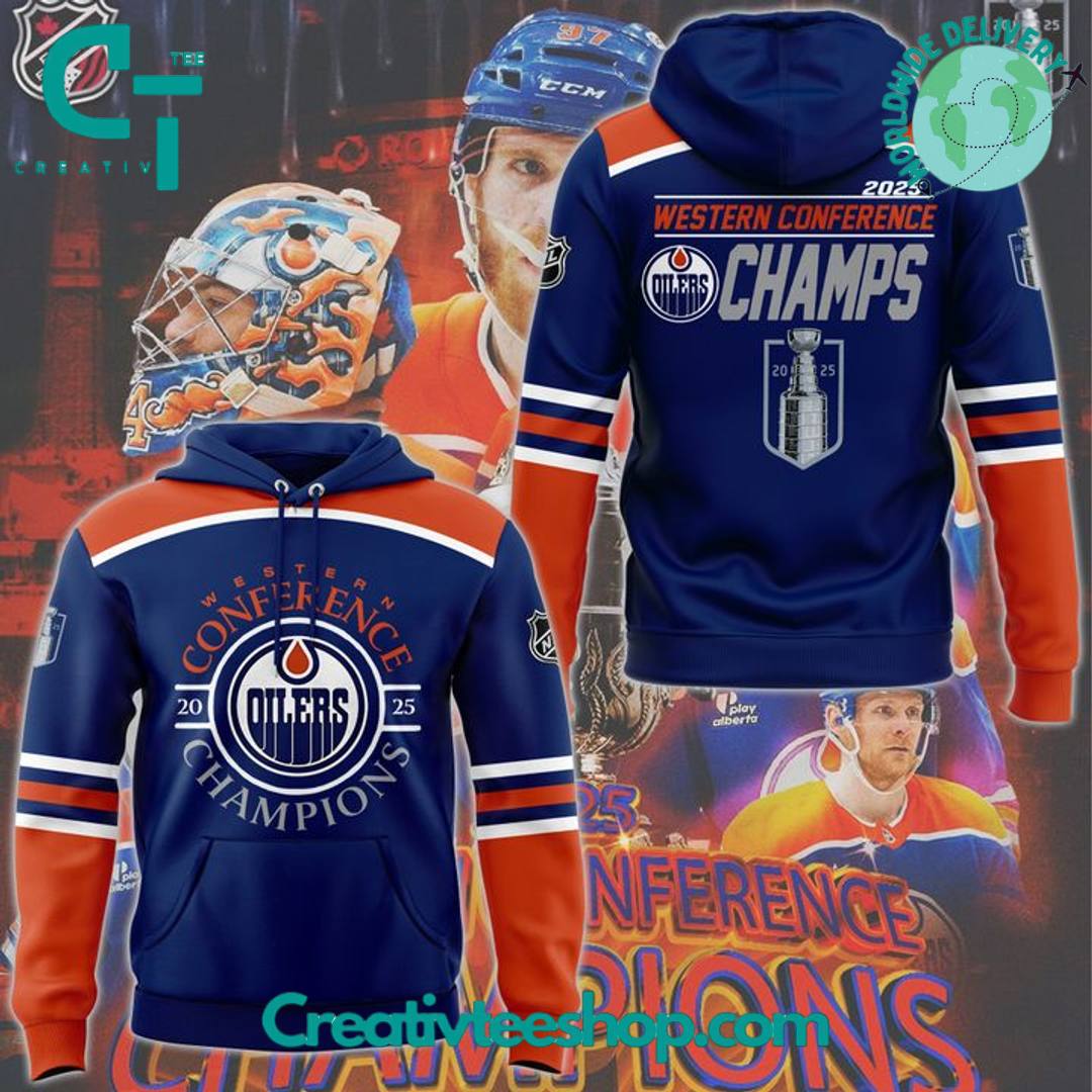 Edmonton Oilers 2025 Western Conference Champs Special Hoodie