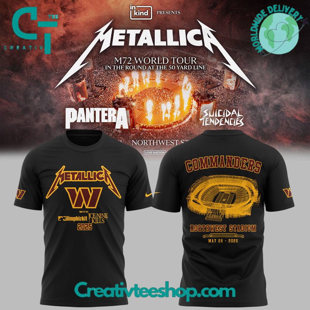 Washington Commanders x Metallica M-72 World Tour Special Tee